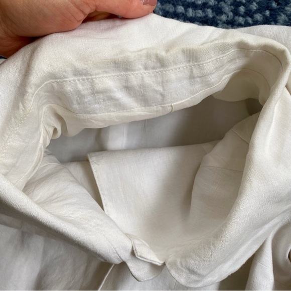 🐚 MONNARI WHITE LINEN ELEGANT BLAZER JACKET! - Picture 14 of 16